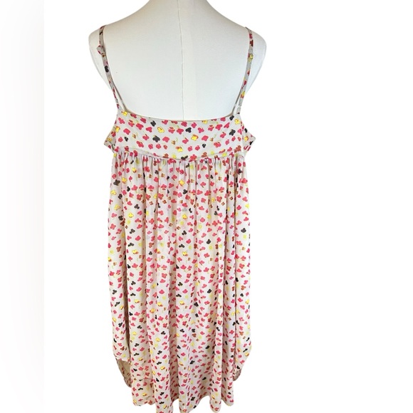 Rachel Roy Floral Dress XL Spaghetti Straps Button Front Lined - Picture 5 of 16